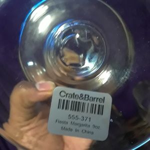 Crate&Barrel Dining - 4 Crate&Barrel Fiesta Margarita 9oz Crate&Barrel Dining - 4 Crate&Barrel Fiesta Margarita 9oz
